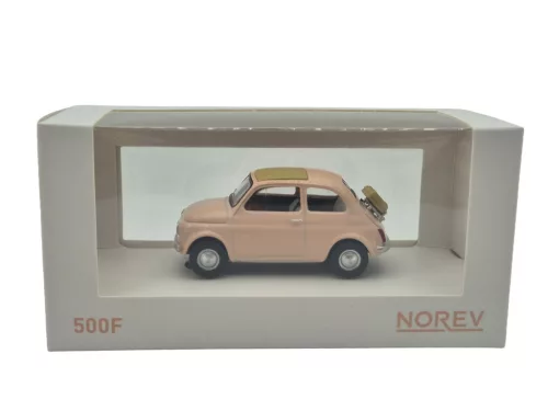 Fiat 500F (1950) - ružová - Norev - 1:43