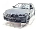 BMW G81 M3 Touring (2023) - matný sivý - Bburago - 1:24