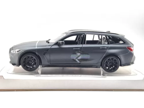 BMW G81 M3 Touring (2023) - matný sivý - Bburago - 1:24
