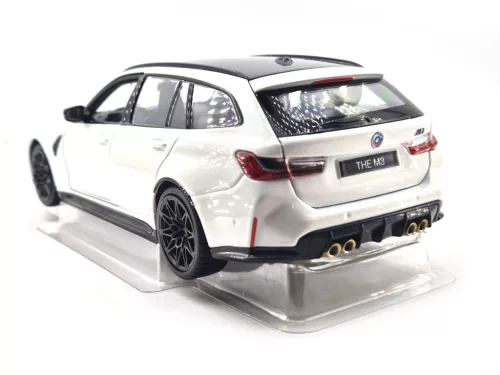 BMW G81 M3 Touring (2023) - biely - Bburago - 1:24