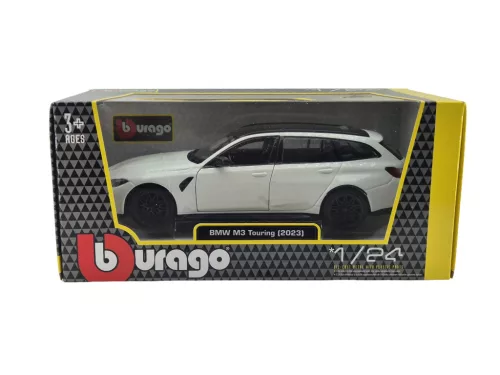 BMW G81 M3 Touring (2023) - biely - Bburago - 1:24