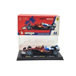   Ferrari SF-25 Team Scuderia F1 #44 (2025) - Miami GP - Lewis Hamilton - S JAZDCOM - Bburago - 1:43