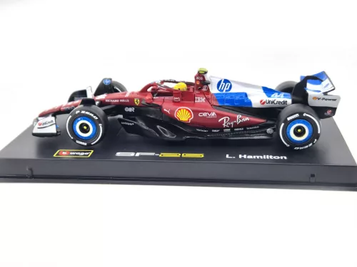 Ferrari SF-25 Team Scuderia F1 #44 (2025) - Miami GP - Lewis Hamilton - S JAZDCOM - Bburago - 1:43