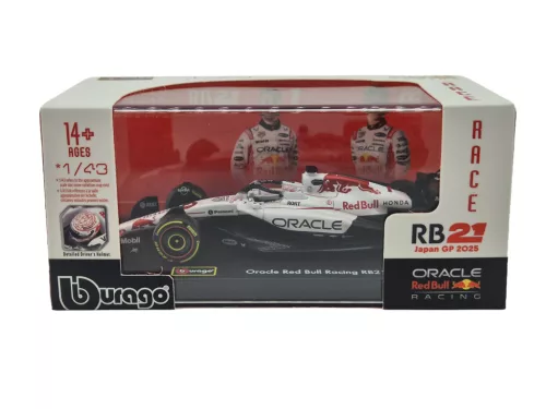 Red Bull RB21 F1 #1 (2025) - Japan GP - Max Verstappen - S JAZDCOM - Bburago - 1:43
