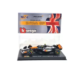   McLaren MCL39 F1 #4 (2025) - Silverstone British GP - Lando Norris - S JAZDCOM - Bburago - 1:43