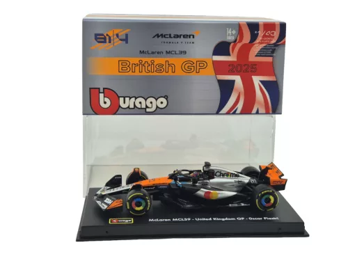 McLaren MCL39 F1 #81 (2025) - Silverstone British GP - Oscar Piastri - S JAZDCOM - Bburago - 1:43