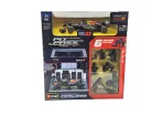 Red Bull Pit Stop - boxová ulička, výmena kolies dioráma - RB21 F1 (2025) - #1 Max Verstappen - s mechanikmi - Bburago - 1:43