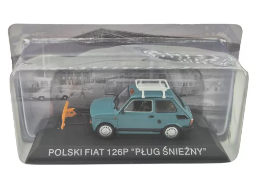 Polski Fiat 126P snežná radlica (1984) - Edicola - 1:43