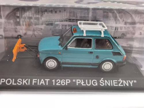 Polski Fiat 126P snežná radlica (1984) - Edicola - 1:43