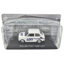   Polski Fiat 126P LOT poľská letecká spoločnosť (1973) - Edicola - 1:43