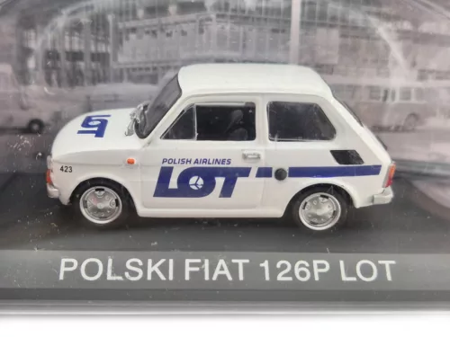 Polski Fiat 126P LOT poľská letecká spoločnosť (1973) - Edicola - 1:43