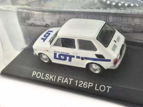 Polski Fiat 126P LOT poľská letecká spoločnosť (1973) - Edicola - 1:43