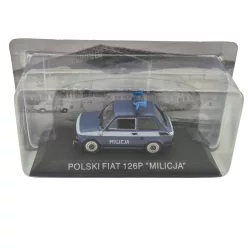 Polski Fiat 126P Milicja - polícia (1984) - Edicola - 1:43