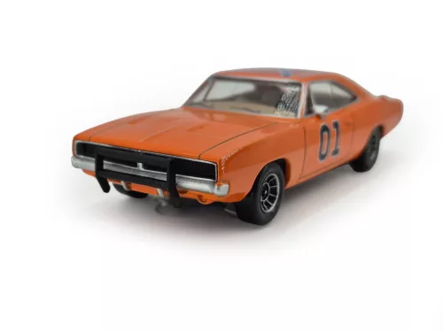 Dodge Charger #1 (1969) - Dukes of Hazzard - General Lee - s béžovým interiérom - Norev - 1:43