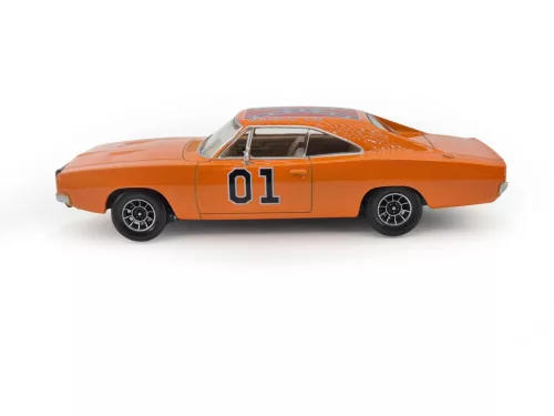 Dodge Charger #1 (1969) - Dukes of Hazzard - General Lee - s béžovým interiérom - Norev - 1:43