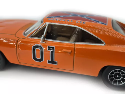 Dodge Charger #1 (1969) - Dukes of Hazzard - General Lee - s béžovým interiérom - Norev - 1:43