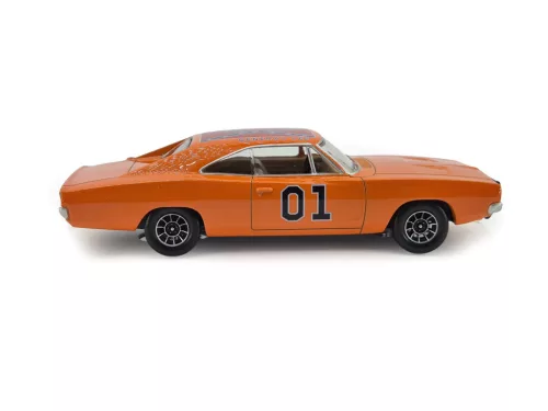 Dodge Charger #1 (1969) - Dukes of Hazzard - General Lee - s béžovým interiérom - Norev - 1:43