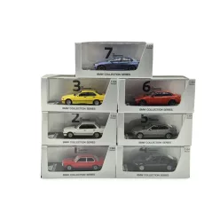   BMW 50. výročie – 7 generácií – BMW séria 3 – v darčekovej krabici – BMW / Minichamps – 1:64
