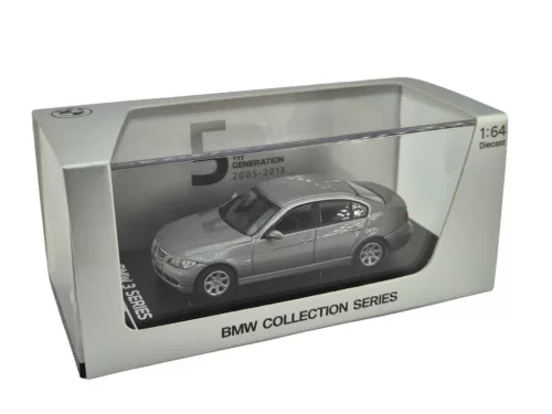 BMW 50. výročie – 7 generácií – BMW séria 3 – v darčekovej krabici – BMW / Minichamps – 1:64