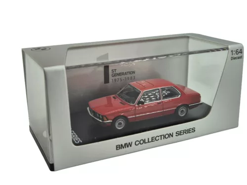 BMW 50. výročie – 7 generácií – BMW séria 3 – v darčekovej krabici – BMW / Minichamps – 1:64