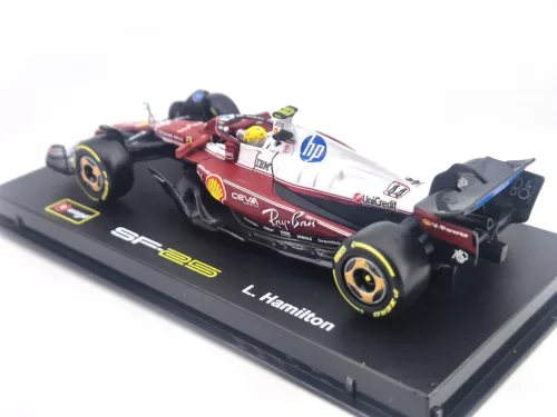 Ferrari SF-25 Team Scuderia F1 #44 (2025) - Monza GP - Lewis Hamilton - S JAZDCOM - Bburago - 1:43