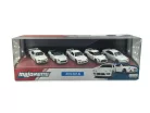 Nissan 5-dielna sada / set - Nissan Silvia (S15) Spec-R Aero - Nissan GT-R (R35) - Nissan Skyline GT-R (R34) - Nissan Z - Nissan Cefiro (A31) - Majorette - 1:64