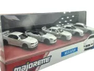 Nissan 5-dielna sada / set - Nissan Silvia (S15) Spec-R Aero - Nissan GT-R (R35) - Nissan Skyline GT-R (R34) - Nissan Z - Nissan Cefiro (A31) - Majorette - 1:64