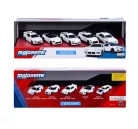 Nissan 5-dielna sada / set - Nissan Silvia (S15) Spec-R Aero - Nissan GT-R (R35) - Nissan Skyline GT-R (R34) - Nissan Z - Nissan Cefiro (A31) - Majorette - 1:64