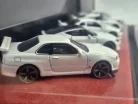 Nissan 5-dielna sada / set - Nissan Silvia (S15) Spec-R Aero - Nissan GT-R (R35) - Nissan Skyline GT-R (R34) - Nissan Z - Nissan Cefiro (A31) - Majorette - 1:64
