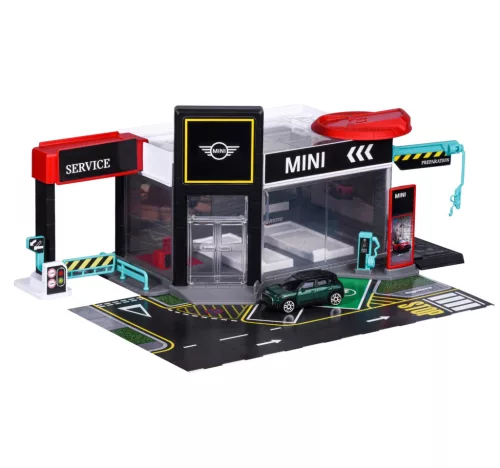 Mini salón / showroom set - dioráma - Majorette - 1:64
