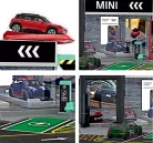 Mini salón / showroom set - dioráma - Majorette - 1:64