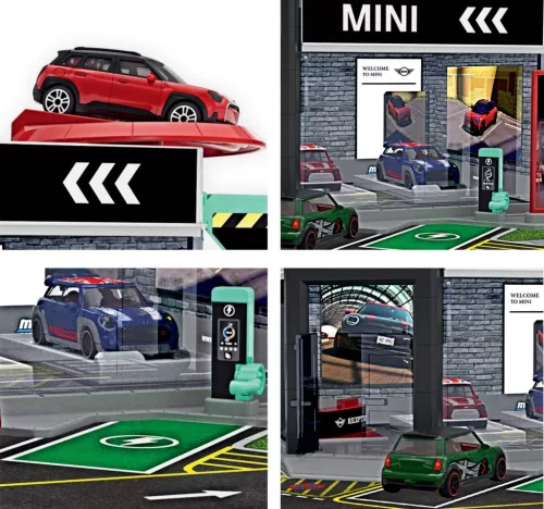 Mini salón / showroom set - dioráma - Majorette - 1:64