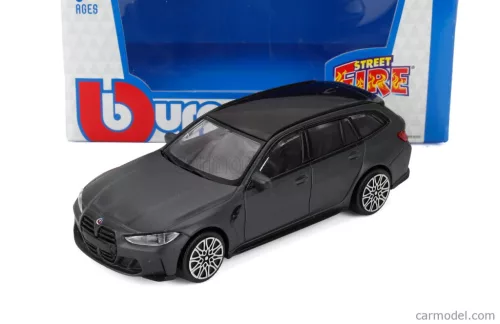 BMW G81 M3 (2023) - matný sivý - Bburago - 1:43