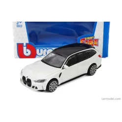 BMW G81 M3 (2023) - biely - Bburago - 1:43