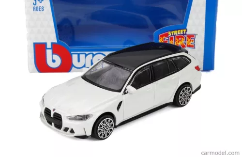 BMW G81 M3 (2023) - biely - Bburago - 1:43