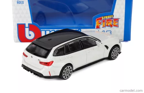 BMW G81 M3 (2023) - biely - Bburago - 1:43