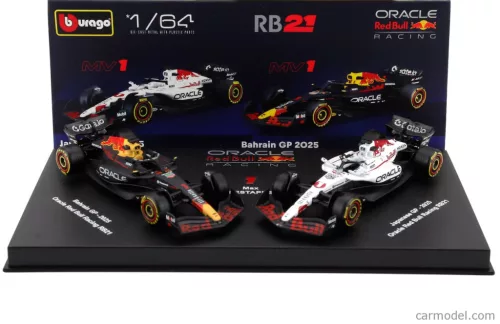 2-dielna sada Red Bull - Red Bull RB21 F1 #1 (2025) - Japan GP - Max Verstappen - Bburago - 1:64