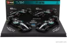 2-dielna sada Mercedes - Mercedes GP W16 F1 #63 (2025) - British GP - George Russell - Bburago - 1:64