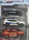 Dacia Duster 3-dielna sada - Dacia Duster - Žandárstvo / Polícia / Hasiči - Majorette - 1:64