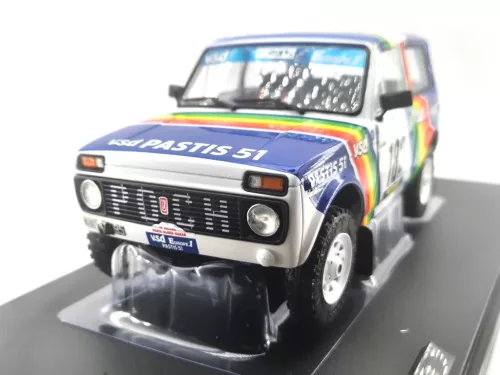Lada Niva (1984) - Paris-Dakar - #182 Jean-Pierre Jabouille - Michel Sardou - Solido - 1:18
