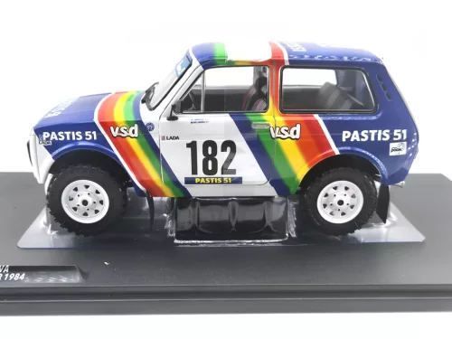 Lada Niva (1984) - Paris-Dakar - #182 Jean-Pierre Jabouille - Michel Sardou - Solido - 1:18
