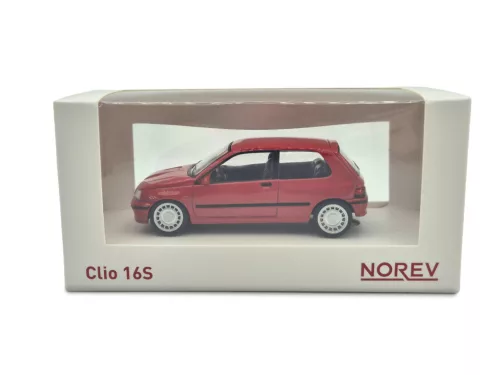 Renault Clio 16S (1991) - červený - Norev - 1:43