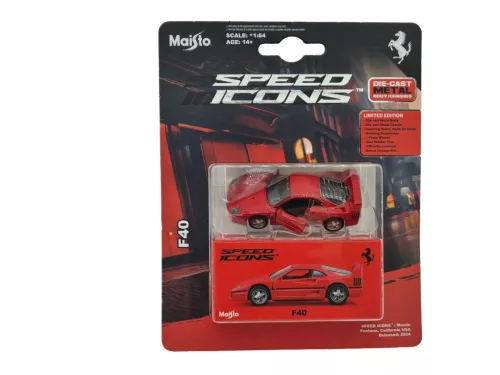 Ferrari F40 (1987) - červený - Maisto - 1:64