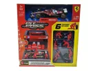 Ferrari Pit Stop - dioráma boxu - SF-25 F1 #16 (2025) - Charles Leclerc - so mechanikmi - Bburago - 1:43