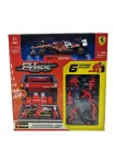 Ferrari Pit Stop - dioráma boxu - SF-25 F1 #16 (2025) - Charles Leclerc - so mechanikmi - Bburago - 1:43