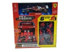 Ferrari Pit Stop - dioráma boxu - SF-25 F1 #44 (2025) - Lewis Hamilton - so mechanikmi - Bburago - 1:43