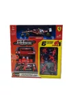Ferrari Pit Stop - dioráma boxu - SF-25 F1 #44 (2025) - Lewis Hamilton - so mechanikmi - Bburago - 1:43