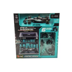   Mercedes Pit Stop - dioráma boxovej uličky - W16 F1 #12 (2025) - Kimi Antonelli - Bburago - 1:43