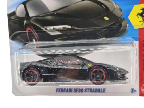 Hot Wheels Ferrari SF90 Stradale - čierny - Ferrari 1/5 - 41/250 - Hot Wheels - 1:64